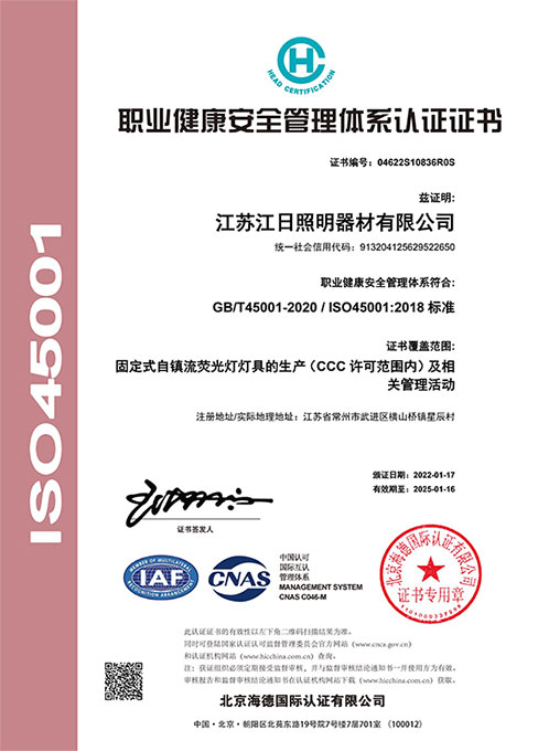 職業(yè)健康安全ISO45001（中文）