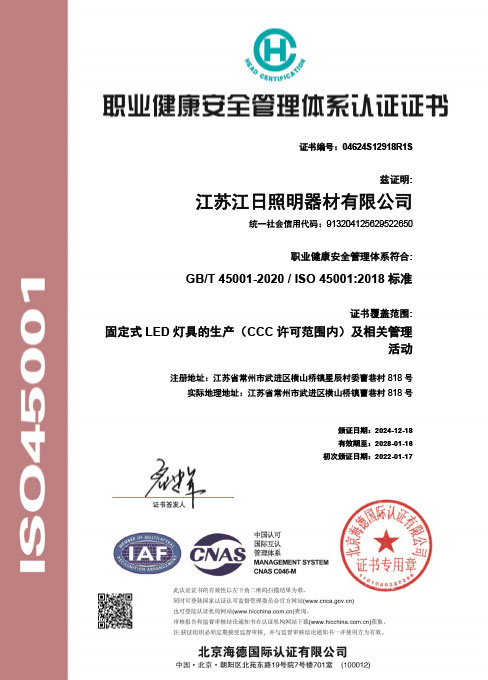 職業(yè)健康安全ISO45001（中文）